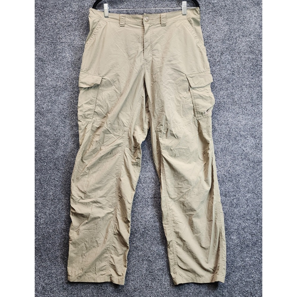 REI Sahara Men's Gorpcore Hiking Nylon Cargo Utility Travel Pants L 32L